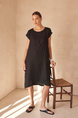 CROSS FRONT DETAIL DRESS