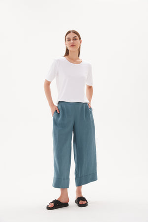 Tirelli blouse soft tailored chic modern casual top