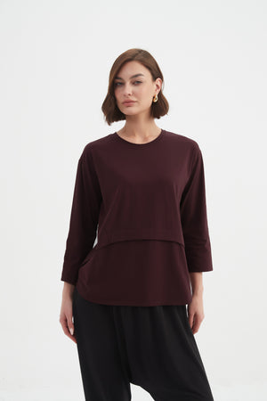 Tirelli tailored knit jumper ribbed crew women’s
