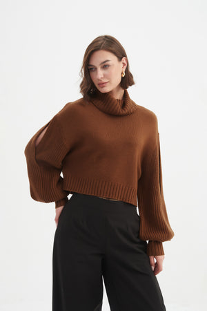 BALLOON SLEEVE KNIT