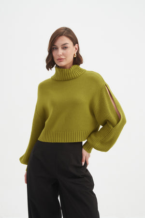BALLOON SLEEVE KNIT