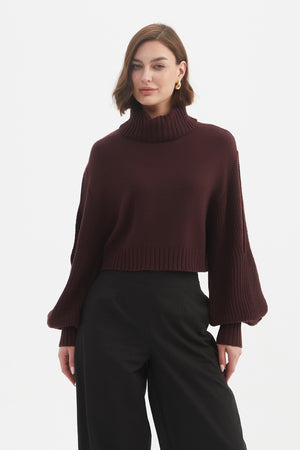 BALLOON SLEEVE KNIT