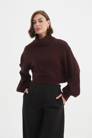 BALLOON SLEEVE KNIT
