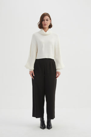 BALLOON SLEEVE KNIT