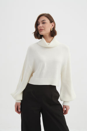 BALLOON SLEEVE KNIT