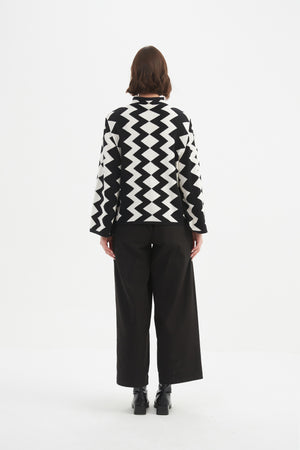MIRRORED CHEVRON KNIT