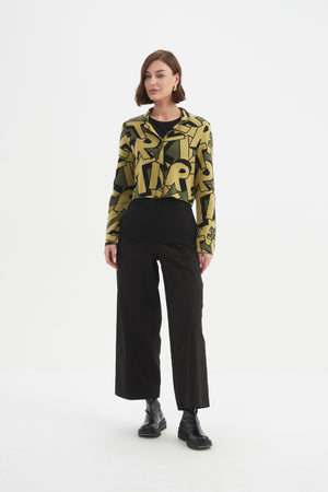 LETTERBLOCK ZIP CARDIGAN