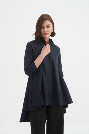 Tirelli tailored coat longline belted women’s