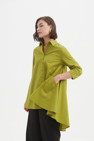 Tirelli blouse collared chic everyday modern shirt