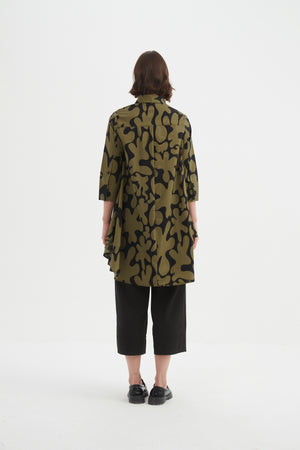 Dark green velvet blazer with rich texture.