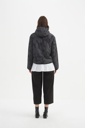 REVERSIBLE PRINT PUFFER JACKET