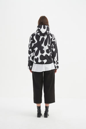 REVERSIBLE PRINT PUFFER JACKET
