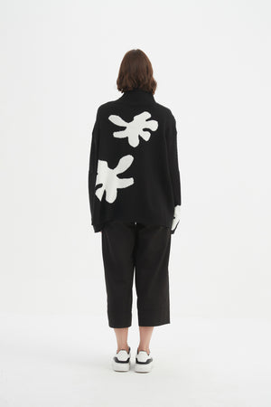 SPLATTER PRINT KNIT