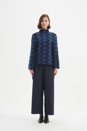 MIRRORED CHEVRON KNIT