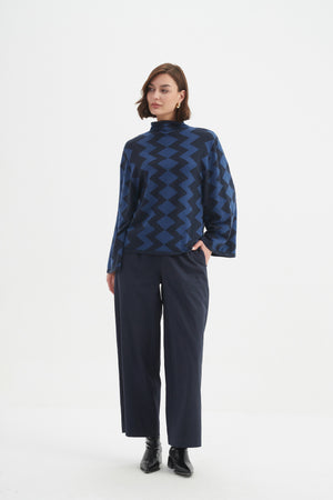 MIRRORED CHEVRON KNIT