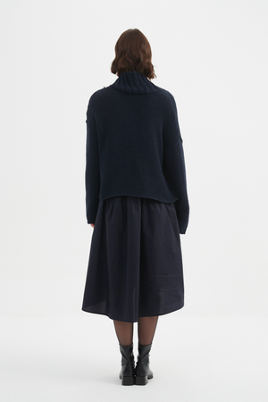 ZIP COLLAR CARDIGAN