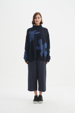 SPLATTER PRINT KNIT