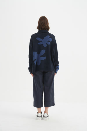 SPLATTER PRINT KNIT