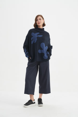 SPLATTER PRINT KNIT