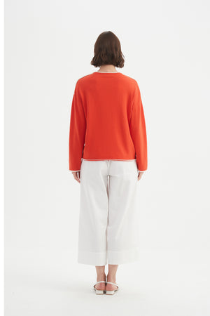Tirelli women’s soft knit jumper round neck