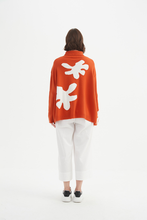 SPLATTER PRINT KNIT