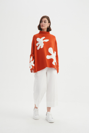 SPLATTER PRINT KNIT