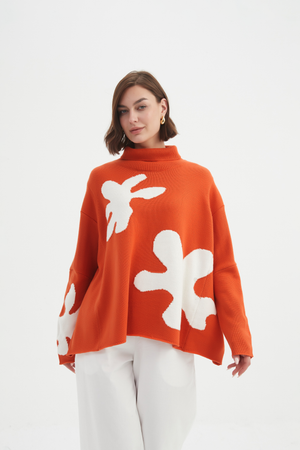 SPLATTER PRINT KNIT