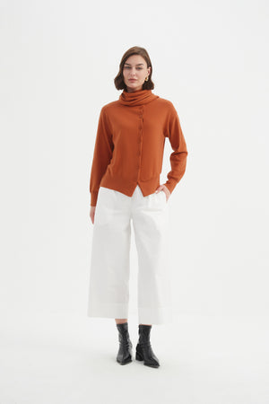 Tirelli ribbed knit jumper cropped