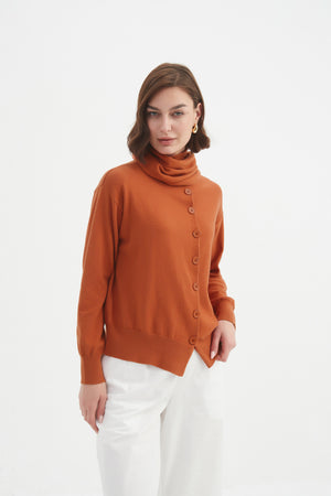 Tirelli fitted knit top stretch fabric