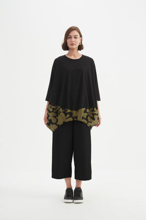 BILLOW COMBI PRINT TOP