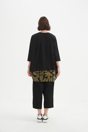 BILLOW COMBI PRINT TOP