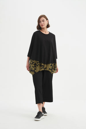 BILLOW COMBI PRINT TOP