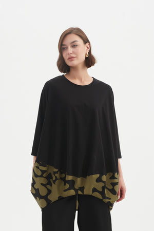 BILLOW COMBI PRINT TOP