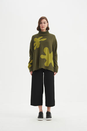 SPLATTER PRINT KNIT