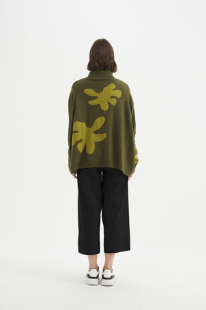SPLATTER PRINT KNIT
