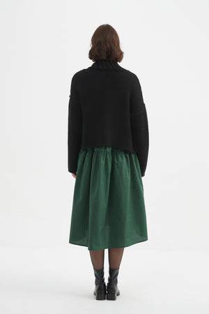 ZIP COLLAR CARDIGAN