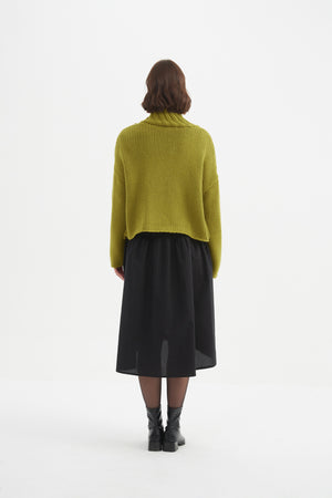 ZIP COLLAR CARDIGAN