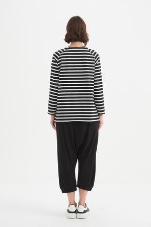Tirelli knit jumper ribbed hem casual neutral chic