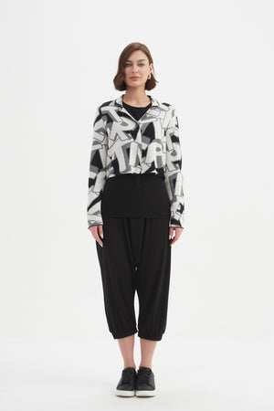 LETTERBLOCK ZIP CARDIGAN