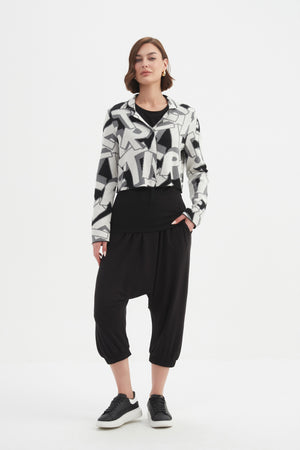 LETTERBLOCK ZIP CARDIGAN