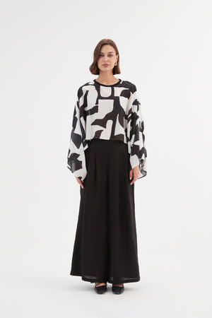 SILKY OVERSIZED LAYER TOP