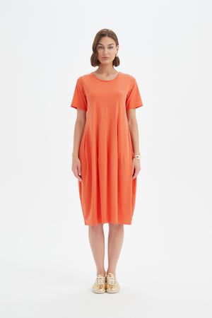 Tirelli blouse soft drape neutral feminine cut