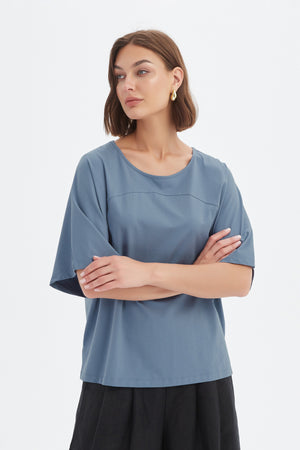WIDE SLEEVE YOKE TEE