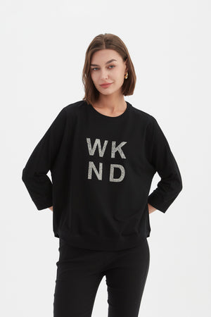 3/4 METALLIC WKND PRINT CREW