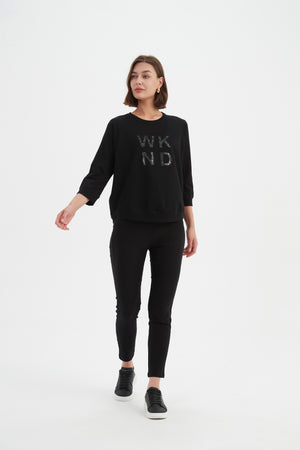 3/4 METALLIC WKND PRINT CREW
