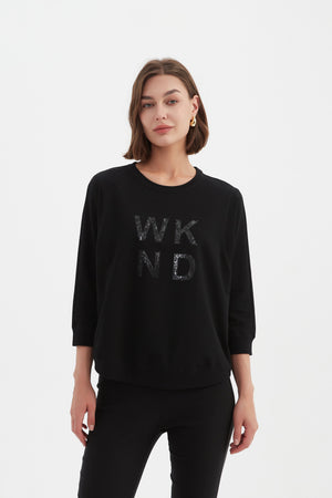 3/4 METALLIC WKND PRINT CREW