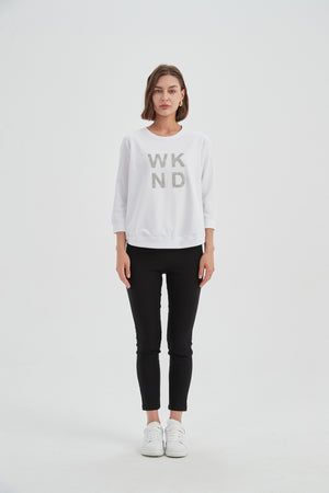 3/4 METALLIC WKND PRINT CREW