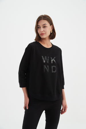 3/4 METALLIC WKND PRINT CREW