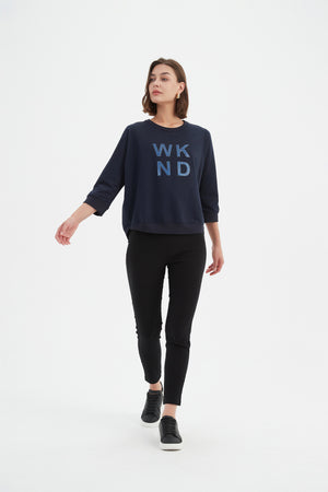 3/4 METALLIC WKND PRINT CREW