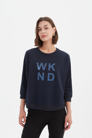 3/4 METALLIC WKND PRINT CREW